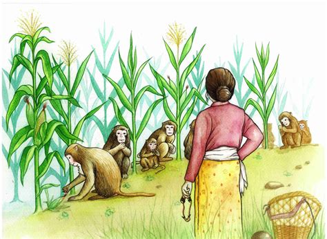  The Monkey and the Maize: A Whimsical Glimpse into 8th Century Mexican Folklore!